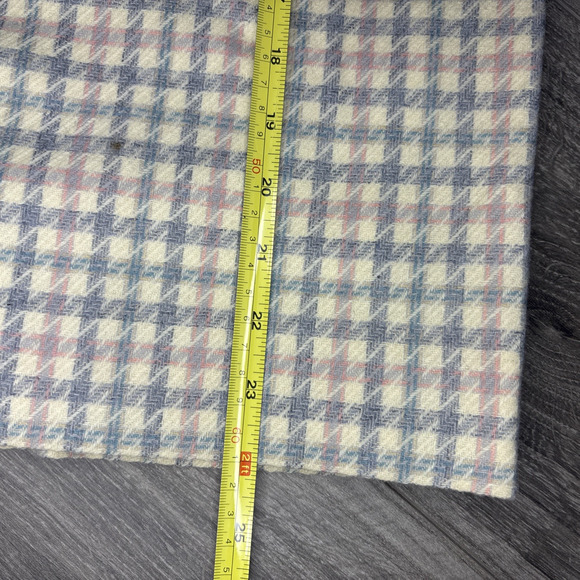 Vintage 1980s Pendleton Wool Skirt Petite Size 10 Pastel Plaid Pencil USA - Picture 5 of 6